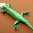 Origami gecko