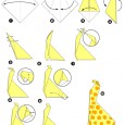 Origami girafe