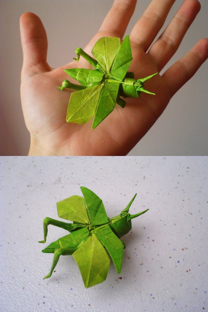 origami grasshopper