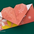 Origami heart envelope