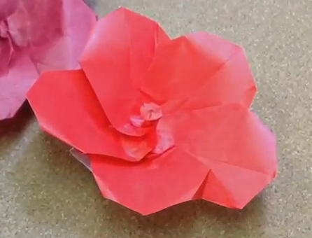origami hibiscus