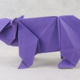 Origami hippopotamus