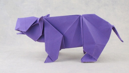 origami hippopotamus