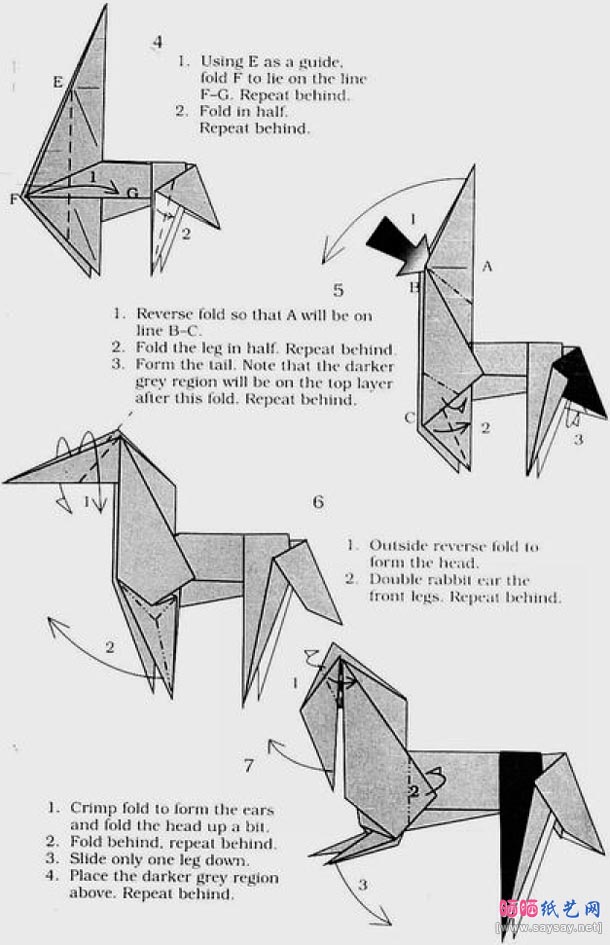 origami horse instructions