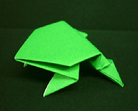 origami jumping frog