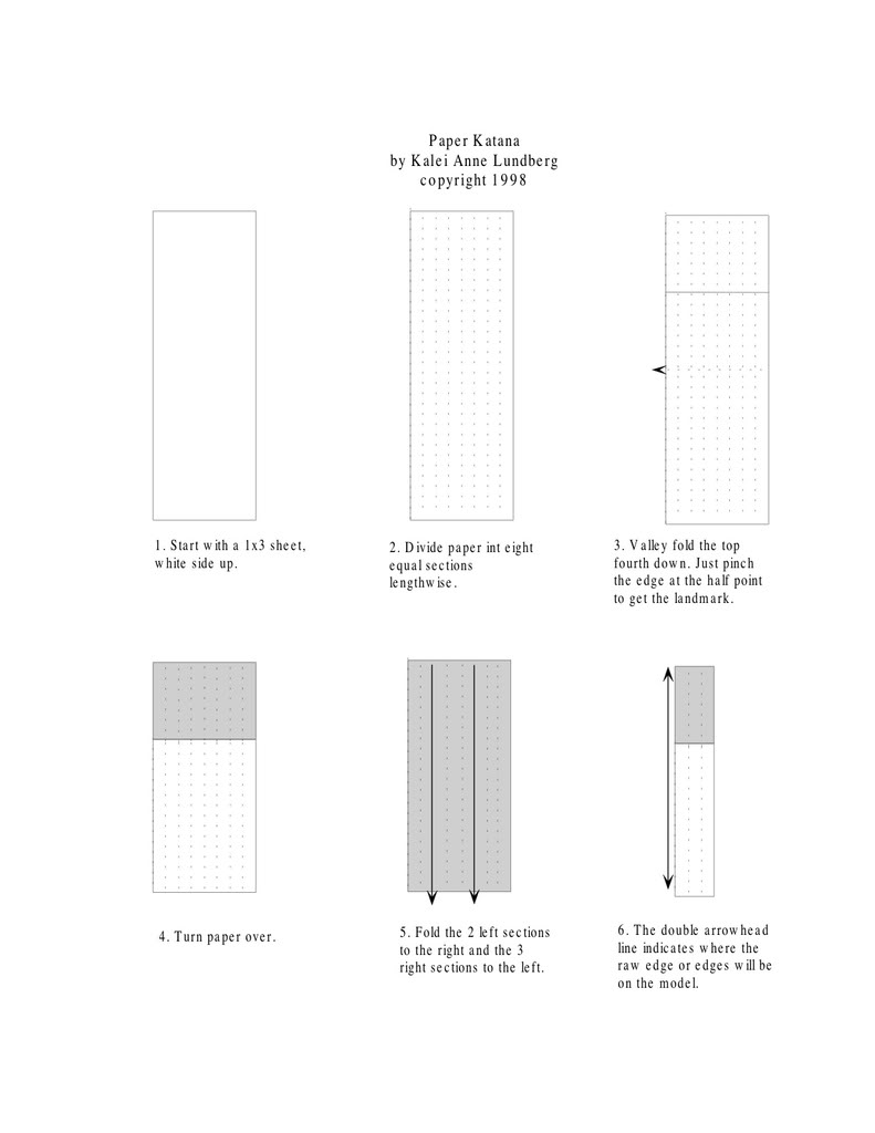 origami katana