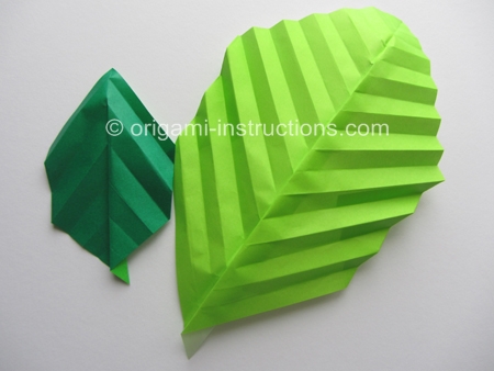 origami leaf