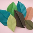 Origami leaves
