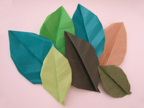 origami leaves