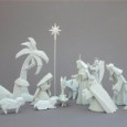 Origami nativity