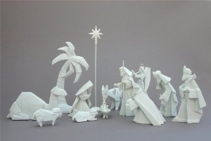 origami nativity
