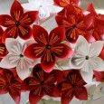 Origami paper flowers