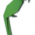 Origami parrot