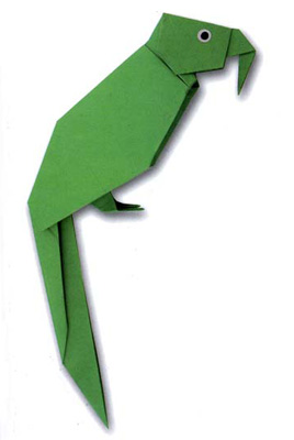 origami parrot