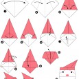 Origami pere noel