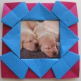 Origami photo frame