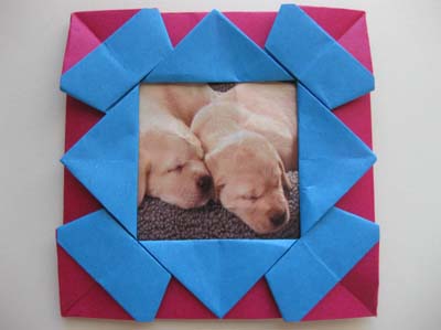 origami photo frame