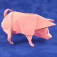 Origami pig