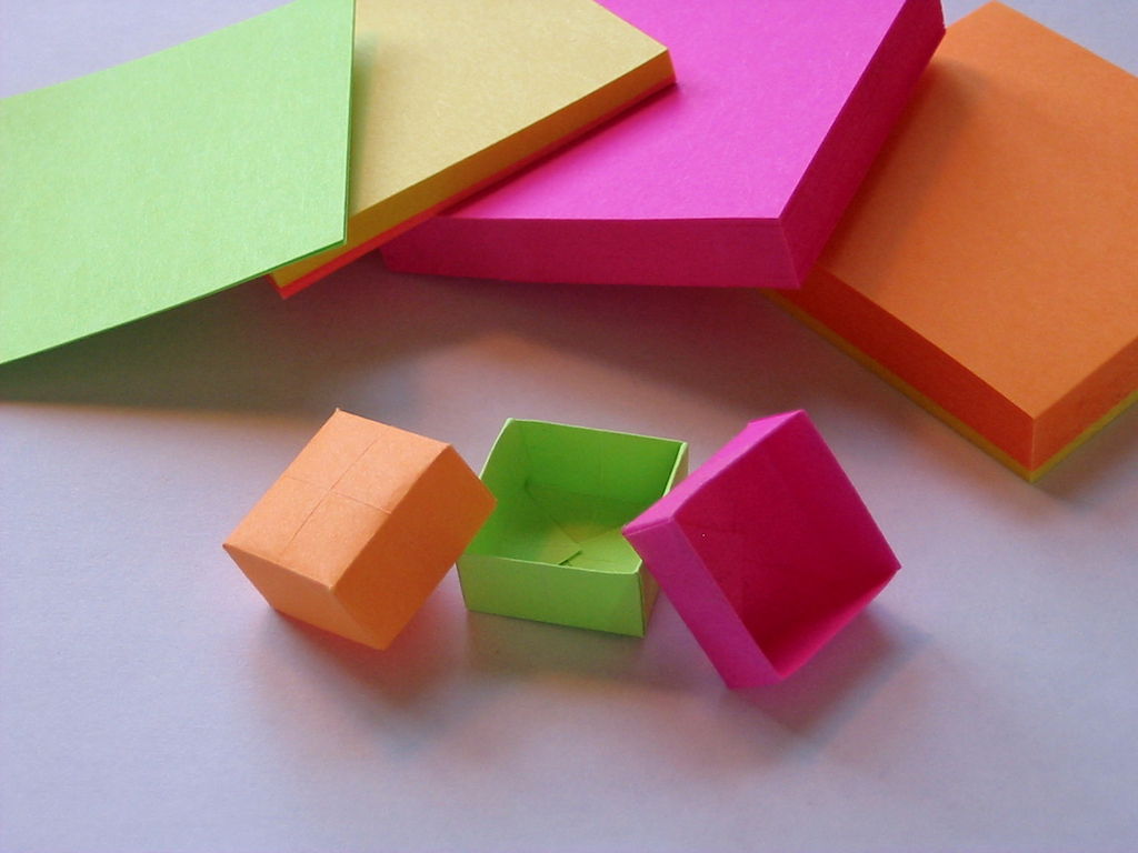 origami post it notes