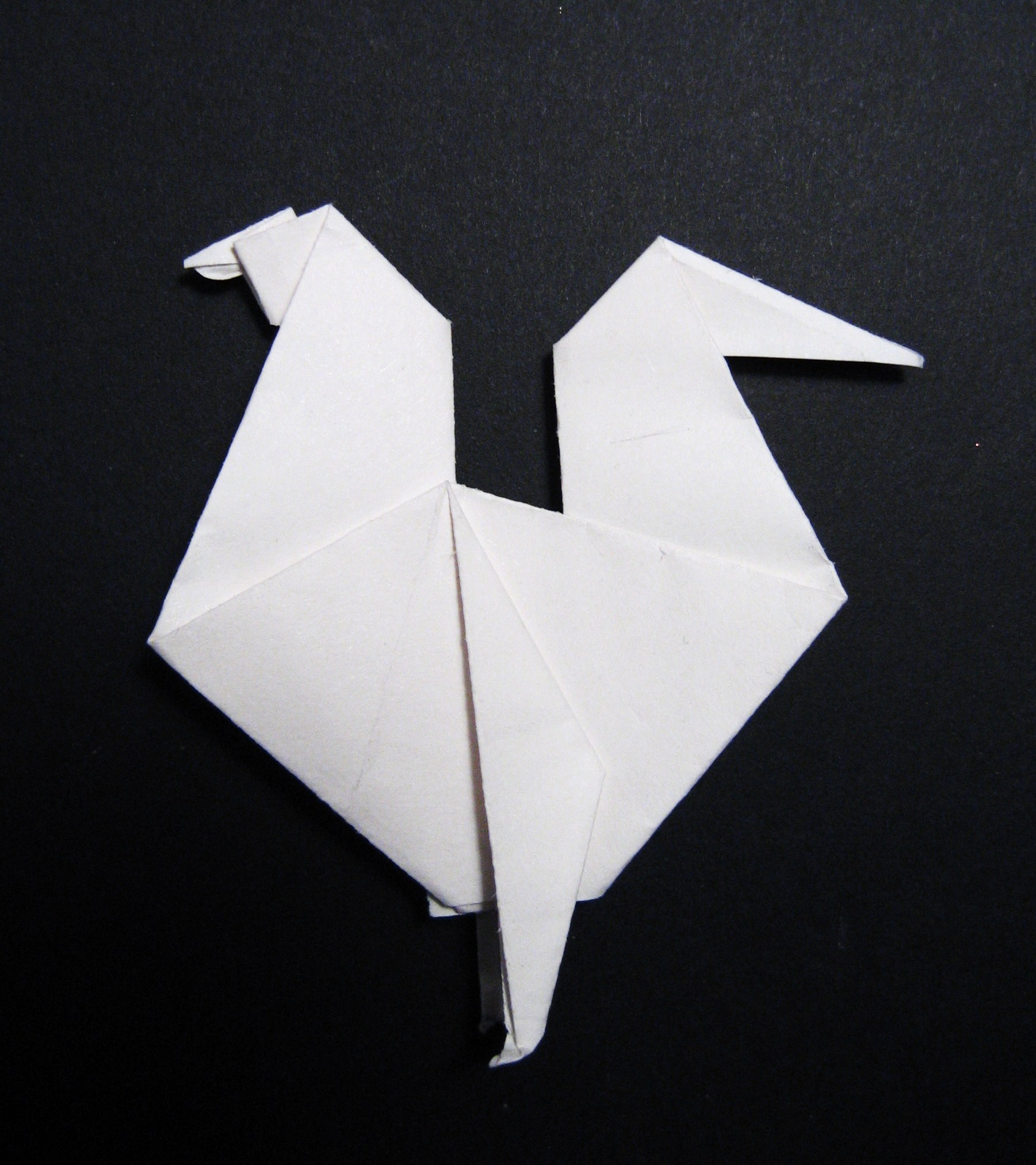 origami poule