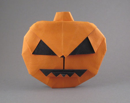 origami pumpkin