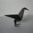 Origami raven