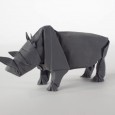 Origami rhino