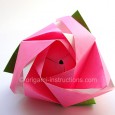 Origami rose box