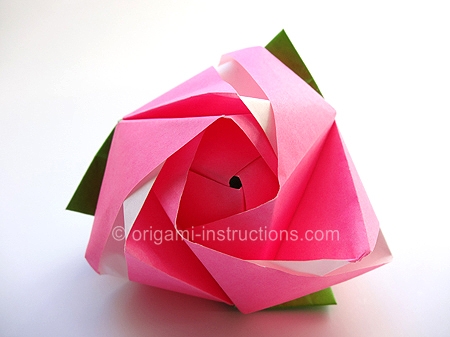 origami rose box