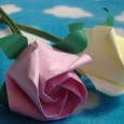 Origami roses