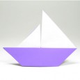 Origami sailboat