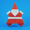 Origami santa claus