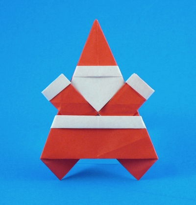 origami santa claus