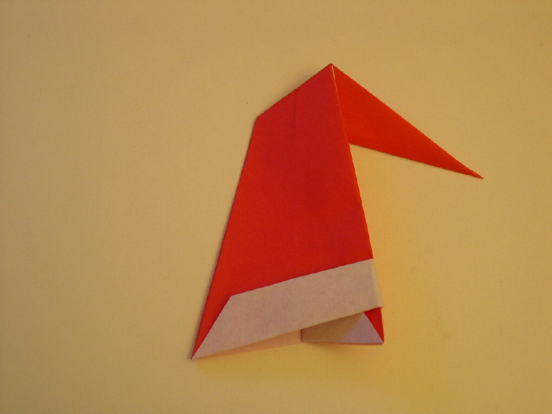 origami santa hat