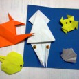 Origami sea creatures