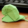 Origami snail