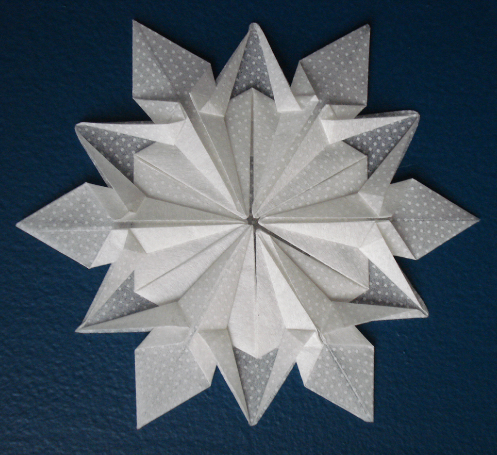 origami snowflake