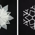 Origami snowflakes