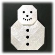 Origami snowman