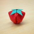 Origami strawberry