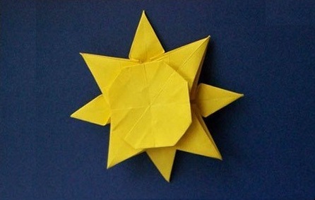 origami sun