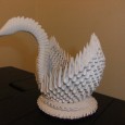 Origami swan 3d