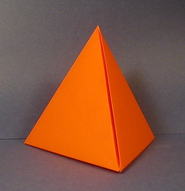 origami tetrahedron