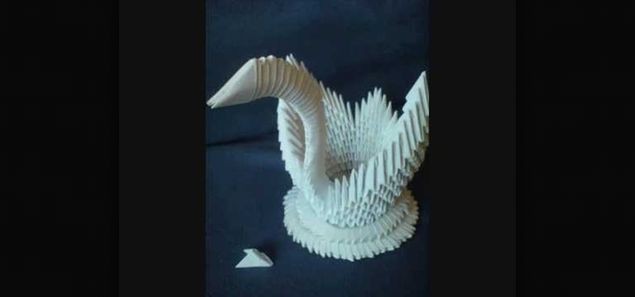 origami triangle swan