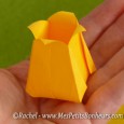 Origami tulipe en papier