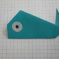 Origami whale