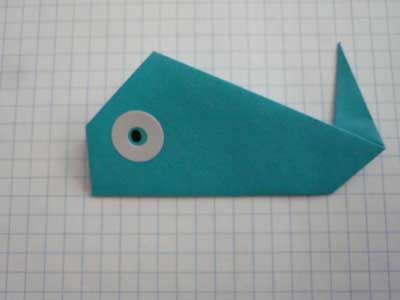 origami whale