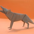 Origami wolf