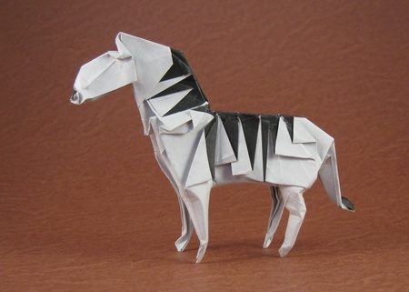 origami zebra