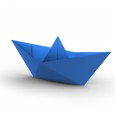 Paper boat origami